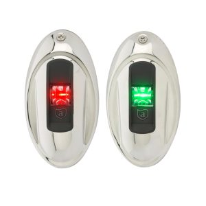 Attwood LED İskele Sancak Feneri Krom İkili 12V