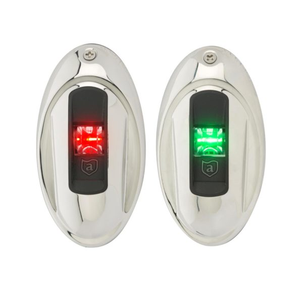 Attwood LED İskele Sancak Feneri Krom İkili 12V