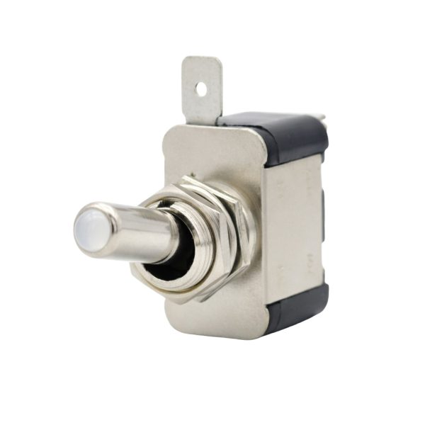 Labarka Beyaz Işıklı Düğme On-Off 12V 20A