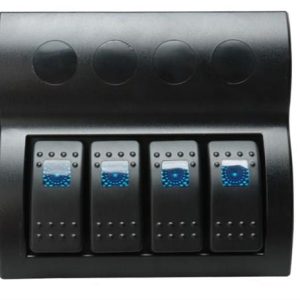 Bfy 4'lü Switch Panel,Mavi Işıklı ve Otomatik Sigortalı