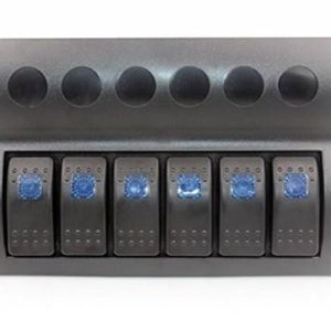 Bfy 6'lı Switch Panel,Mavi Işıklı ve Otomatik Sigortalı