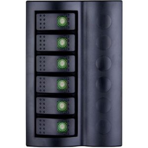 Bfy 6'lı Switch Panel,Yeşil Işıklı ve Otomatik Sigortalı