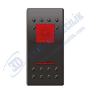 BFY Kırmızı Switch On(Yaylı)-Off -On(Yaylı)