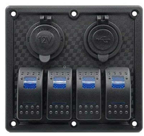 Bfy Switch Panel 4'lü Usb +cakmaklik
