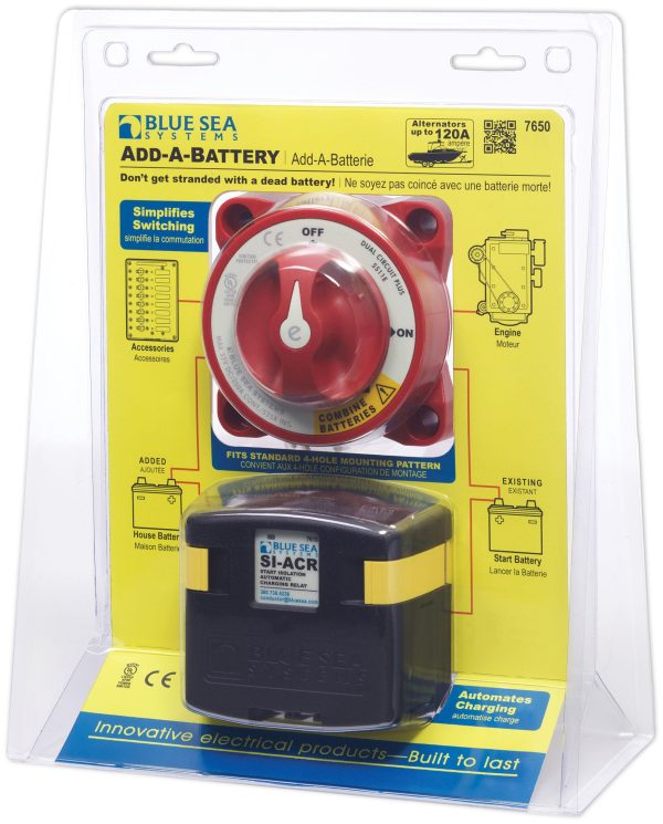 Blue Sea Systems Akü Ekleme Kiti 120A 7650
