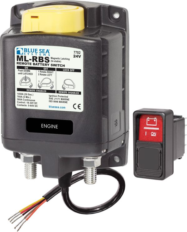 Blue Sea Systems ML-RBS Uzaktan Kumandalı Akü Şalteri 7702-24V