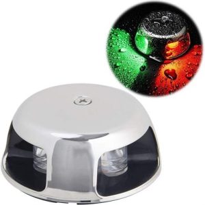 Burun İskele Sancak Feneri Tekli Krom 12V Led