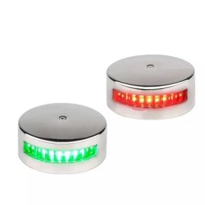 Burun İskele Sancak Feneri İkili Krom Led 12V