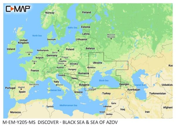 C-MAP Discover Harita Kartı Marmara ve Karadeniz Bölgesi