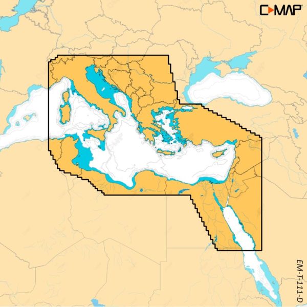 C-MAP Discover X Harita Kartı Akdeniz Bölgesi