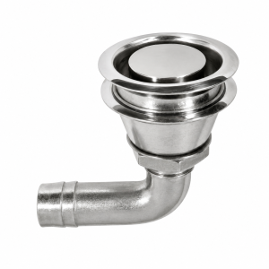 Krom Flanşlı Dirsekli Hava Firarı 1/2''