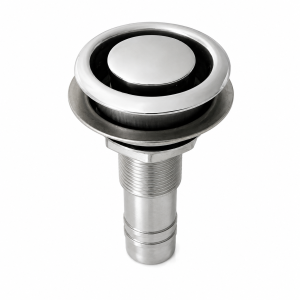 Krom Flanşlı Düz Hava Firarı 1/2''