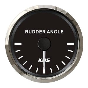 KUS Dümen Açı Göstergesi Siyah 12/24V 52mm