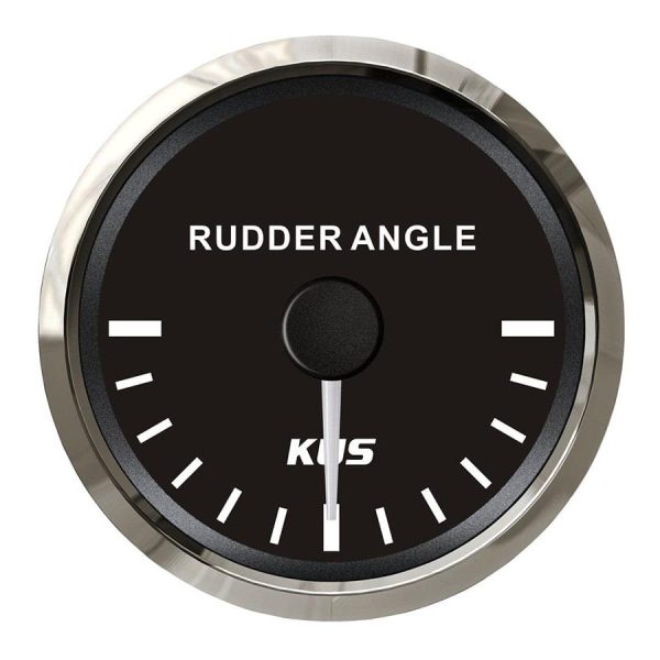 KUS Dümen Açı Göstergesi Siyah 12/24V 52mm