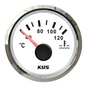 KUS Hararet Göstergesi Beyaz 12/24V 52mm