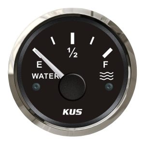 KUS Su Göstergesi Siyah 0–190 Ohm 12/24V 52mm