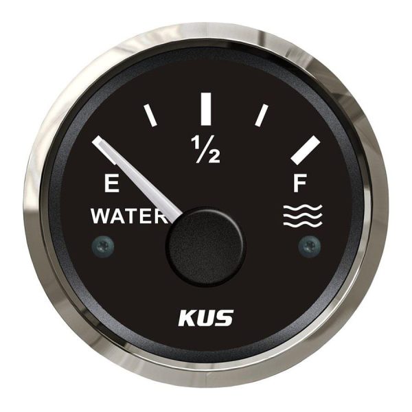 KUS Su Göstergesi Siyah 0–190 Ohm 12/24V 52mm