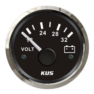 KUS Voltmetre Göstergesi Siyah 24V 52mm