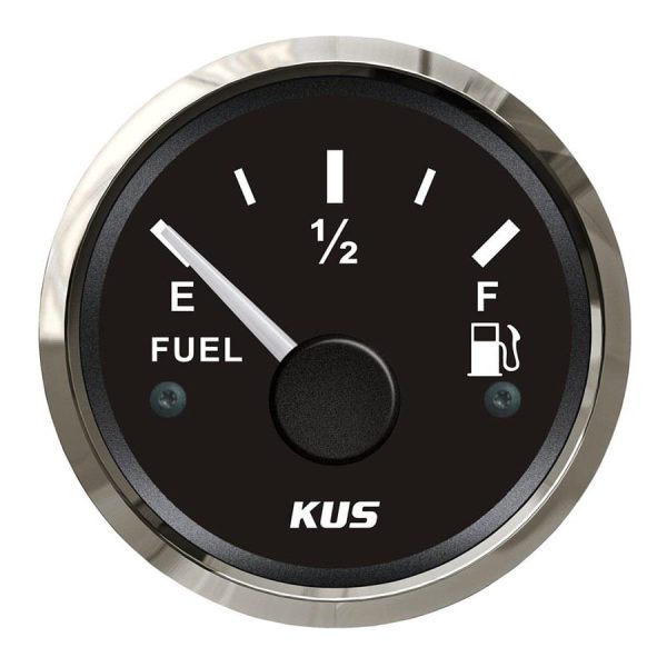 KUS Yakıt Göstergesi Siyah 0–190 Ohm 12/24V 52mm