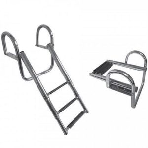 Tutamaklı Teleskopik Merdiven 3 Basamaklı 30x92x16 cm