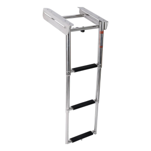 Teleskopik Merdiven 3 Basamaklı Platform Altı Kızaklı 254x879 mm