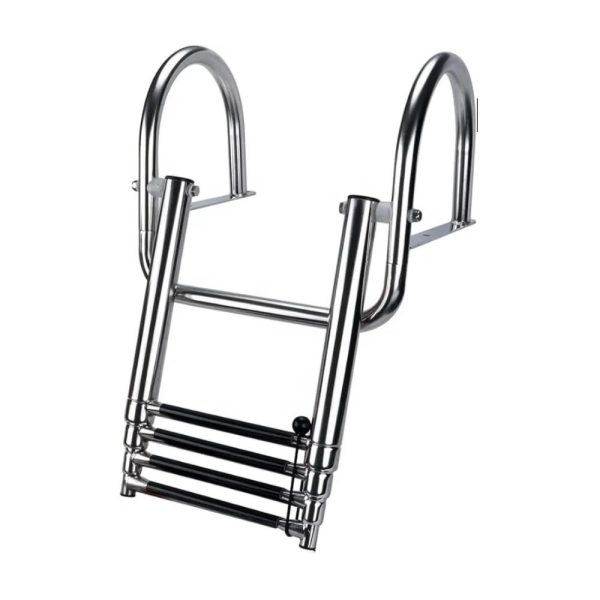 Tutamaklı Teleskopik Merdiven 4 Basamaklı 30x102x16 cm