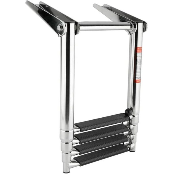 Teleskopik Merdiven 4 Basamaklı Platform Üstü Destekli 254x1150 mm