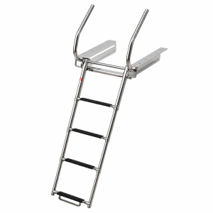 Tutamaklı Teleskopik Merdiven 4 Basamaklı Platform Altı Kızaklı 254x1577 mm